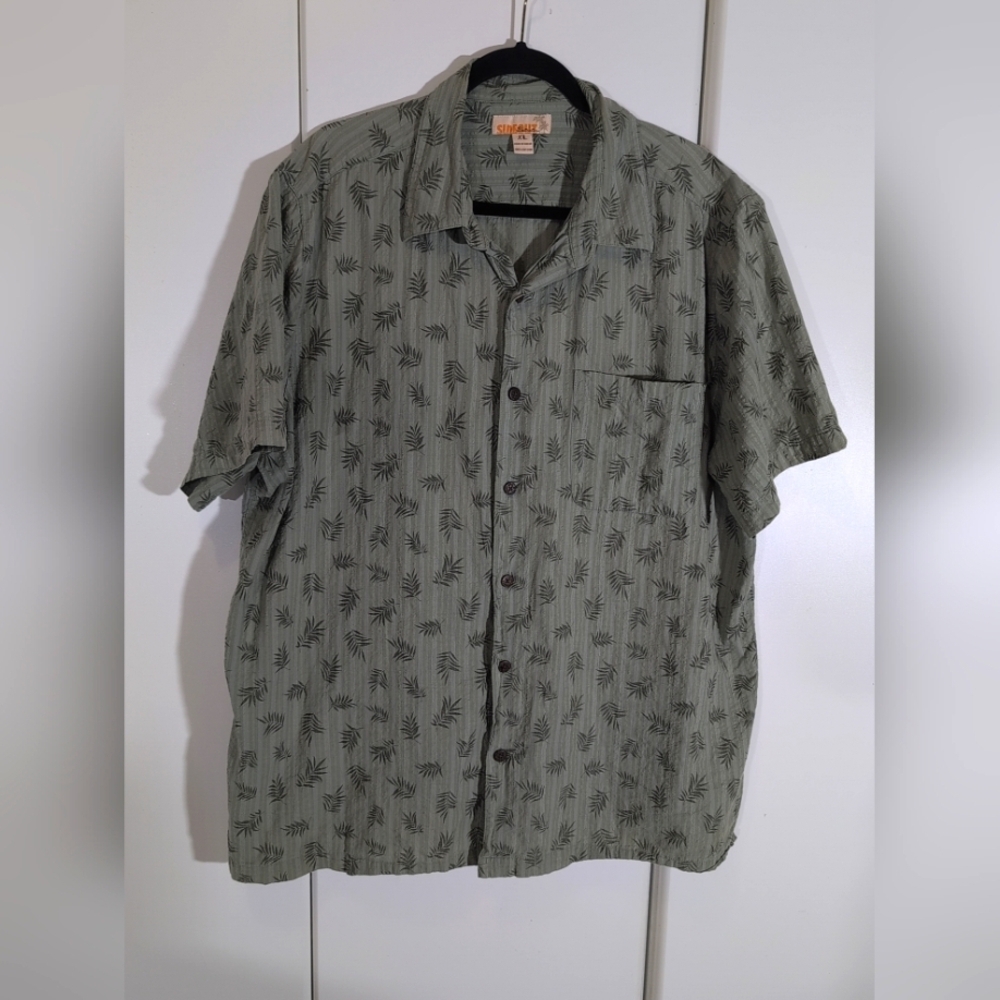 Sideout Hawaiian Button Shirt Men's XLarge Short Sleeve 100%Cotton